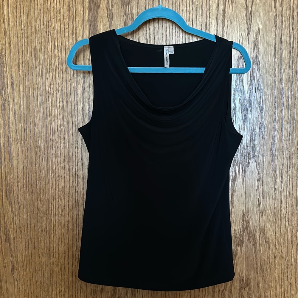 Susan Lawrence cowl neck top, size large.